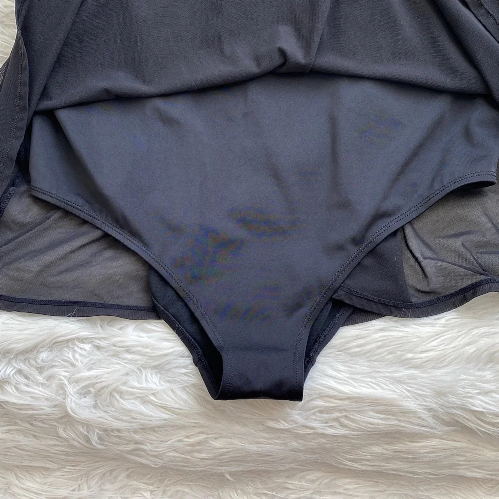 Torrid | DD Underwire Long Mesh Overlay Swim Dress